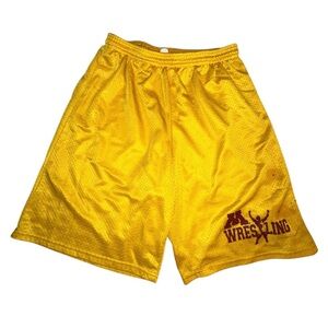 A4 Golden Minnesota Wrestling Shorts Men’s Large